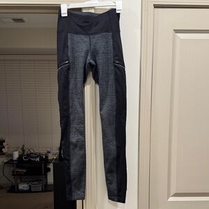 Athleta Black and Gray Leggings